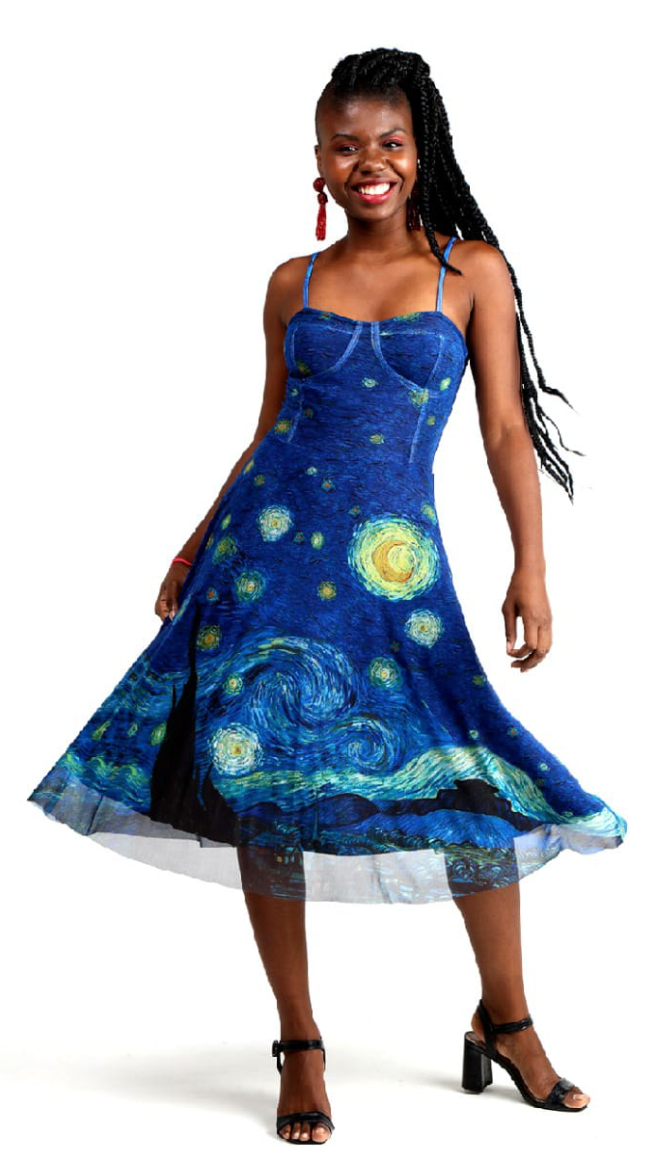 Starry night dress outlet