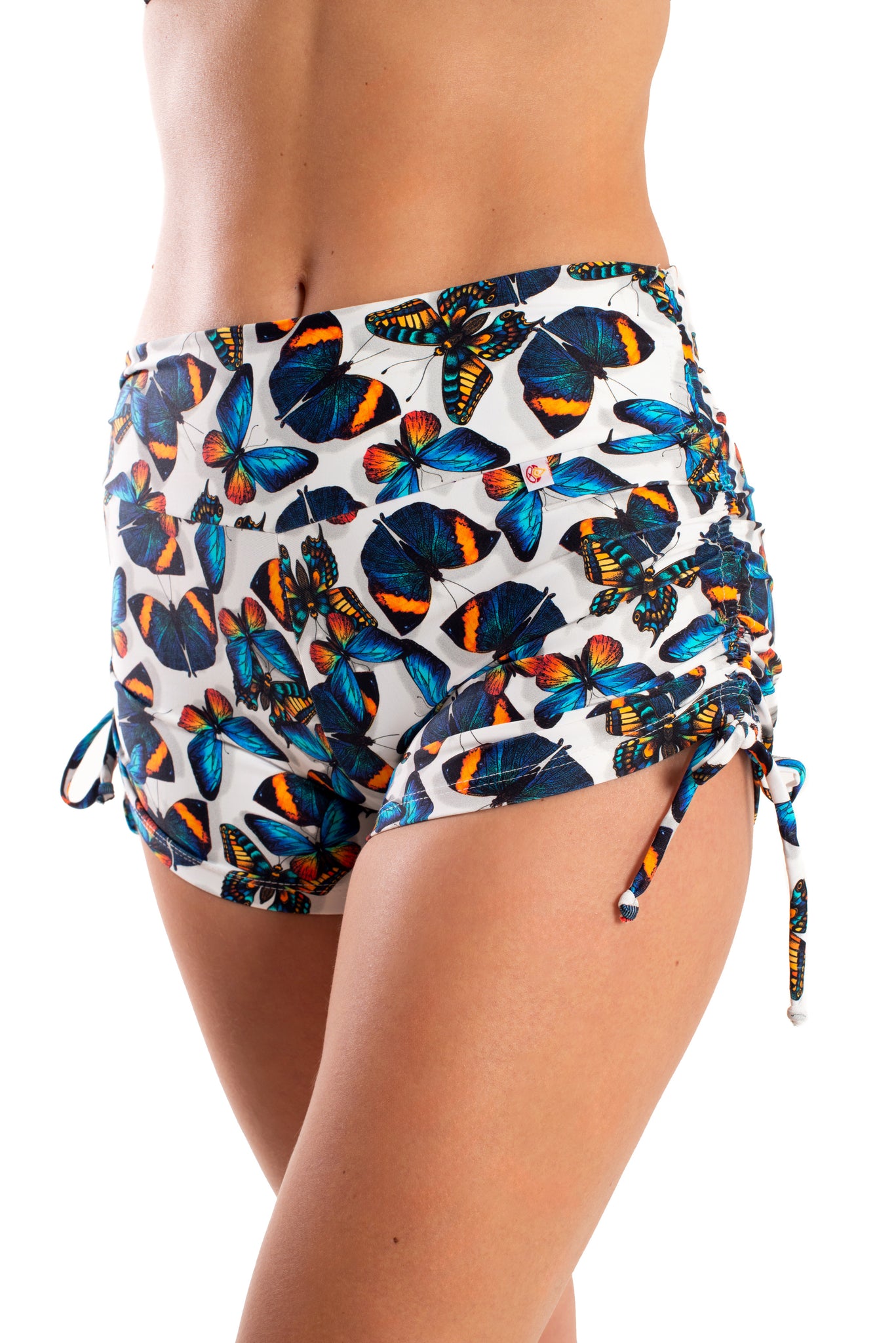 High Waist Side String Shorts, Butterfly Lovers, Cool Form Light