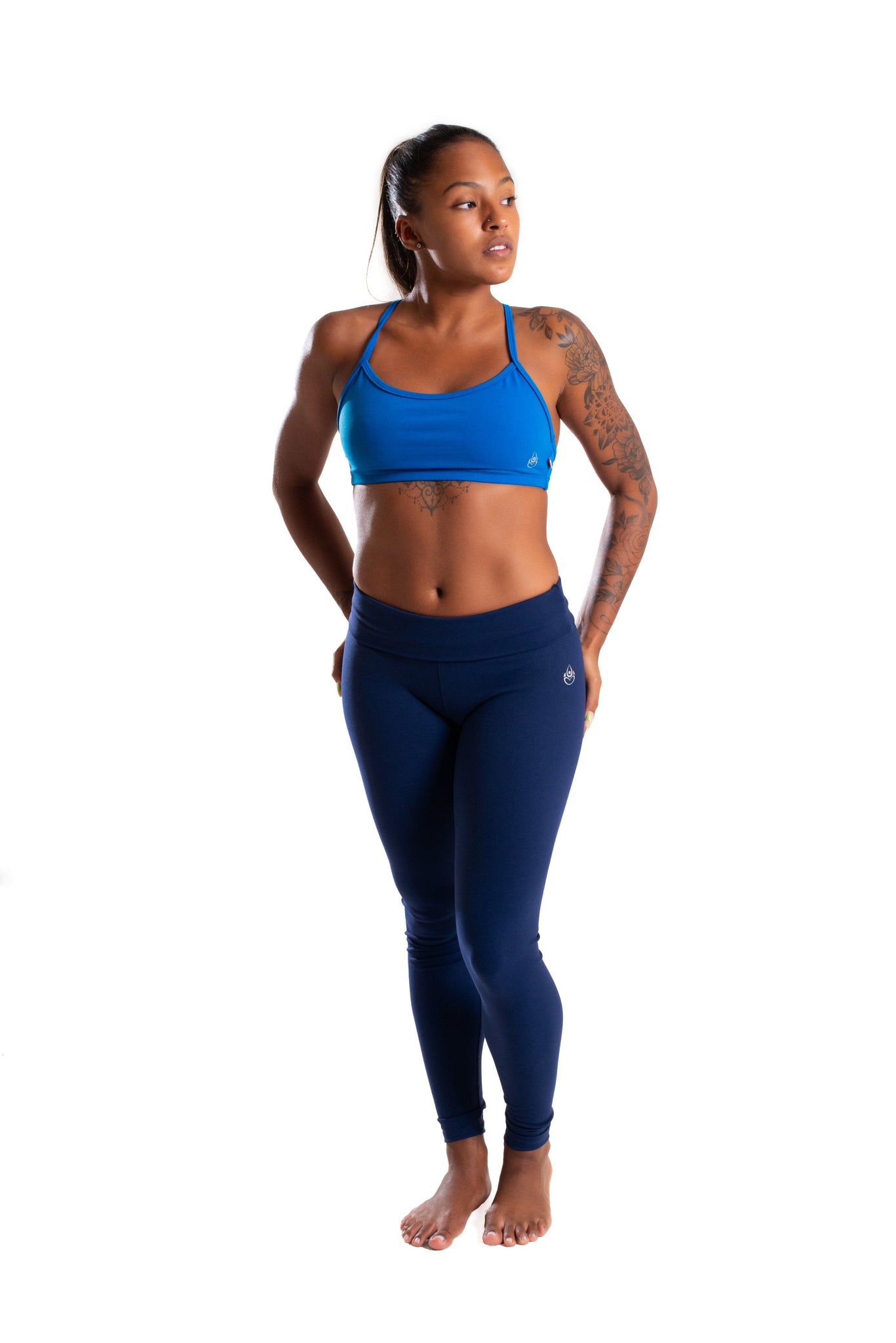 Mid-Rise Legging, Navy Blue, Ultra Cool Form Light – Shakti Activewear