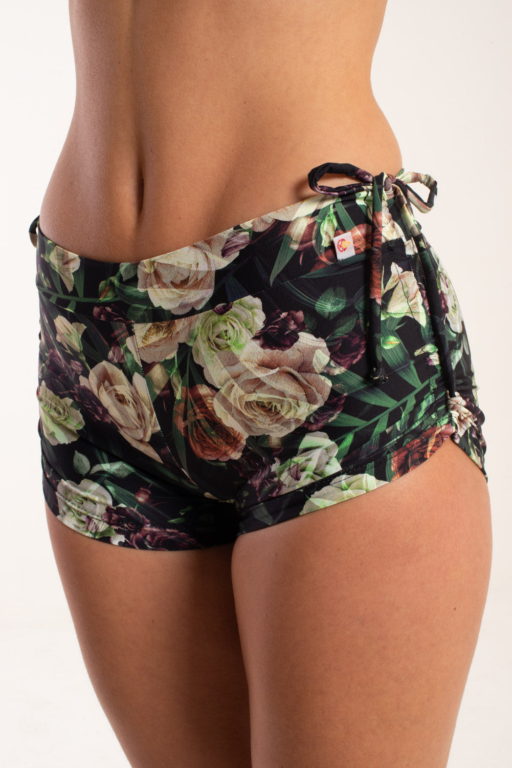 Side String Shorts, Rose Bouquet